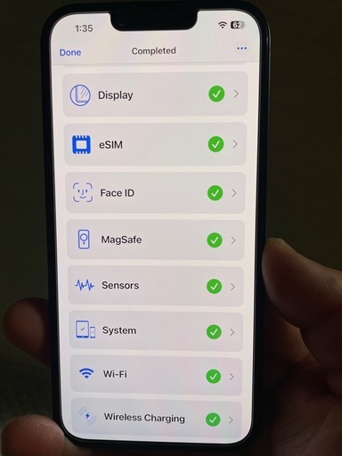 iPhone 13 96%バッテリー