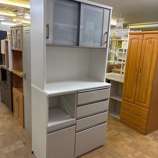 【ジャングル深井店】2枚扉 食器棚 ニトリ 収納家具 キッチン家具 堺市 深井【FU28】