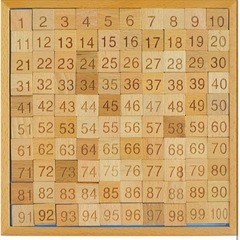 知育玩具　モンテッソーリ　100並べの画像