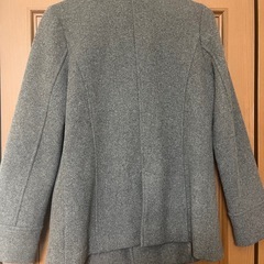 訳ありM ダークグレー　レディースコートの画像