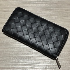 ボッテガヴェネタ 長財布 イントレチャート ブラックの画像