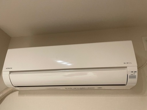 【2/7限定】エアコン  2024年製　日立白くまくん おもに6畳用　室外機、リモコン付
