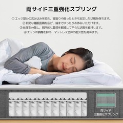 Novilla マットレス シングル 硬め 極厚20cm コイルマットレス 硬さ180N 高反発 独立コイル406個 波形高密度ウレタンフォーム 体圧分散 通気恒温 ベッドマットレス 寝返りサポート 高級スプリング 通気性 静音 底付き感無し mattress 高耐久性 並行配列 圧縮梱包 ホワイト 97×195×20cm【エッジサポートの強化】の画像