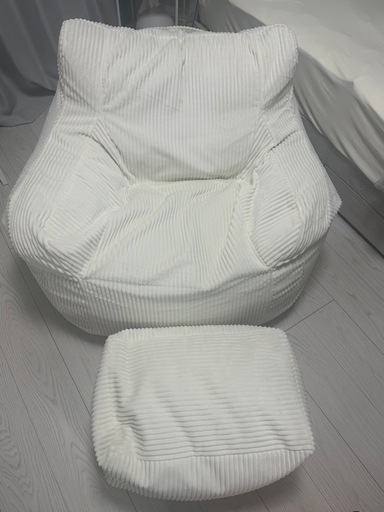 1人がけビーズソファ＆オットマン