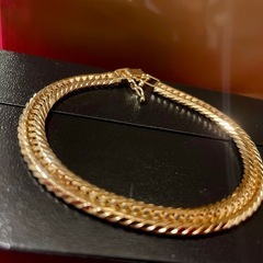 K18 喜平ブレスレット 12面トリプル 18cm 18.7gの画像