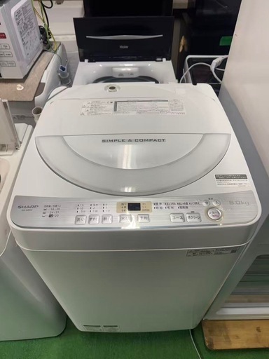 東京都内送料無料2019年製シャープ洗濯機6kg