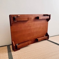 折りたたみ机　木製　昭和レトロ
の画像