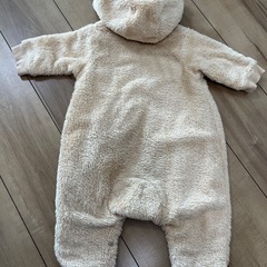 くま ロンパース 70サイズ ユニクロの画像