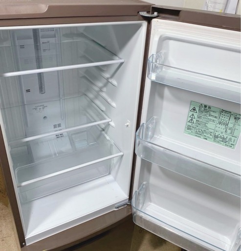 (送料無料) 2020年 168L 冷蔵庫 Panasonic ダークブラウンカラー 霜取り不要 ⑧