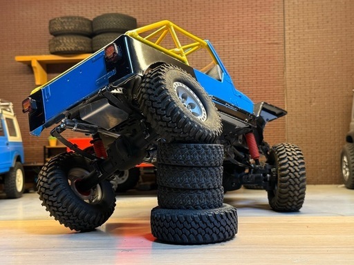 MST CFX改　リーフスプリング仕様シャーシ+タミヤ　jeep YJオープンボディカスタム品　RC ラジコン　本体のみ