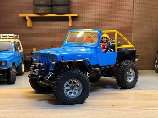 MST CFX改　リーフスプリング仕様シャーシ+タミヤ　jeep YJオープンボディカスタム品　RC ラジコン　本体のみ