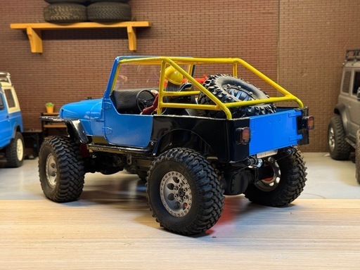 MST CFX改　リーフスプリング仕様シャーシ+タミヤ　jeep YJオープンボディカスタム品　RC ラジコン　本体のみ