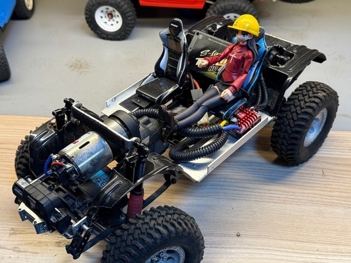 MST CFX改　リーフスプリング仕様シャーシ+タミヤ　jeep YJオープンボディカスタム品　RC ラジコン　本体のみ