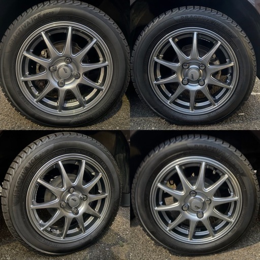 スタッドレスタイヤ　ホイール付き 155/65 R14