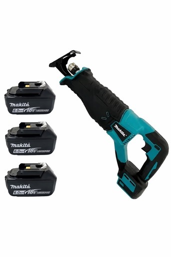 18V 充電式レシプロソー＋6.0Ahバッテリー3個セット｜新品｜DIY・現場向け
