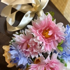 ブーケ　造花　カラフルの画像
