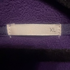 メンズ【XL】 パープル  モコモコアウターの画像