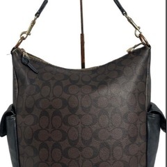 【2/20⭐︎3,000円】coach　ショルダーバッグ　大容量　A4収納可能　トートバッグ　肩掛けの画像