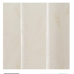 ニトリ　カーテン　アイボリー　100×110 2枚組の画像