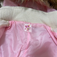 ダウン　120サイズ　女の子　ホワイト　白の画像