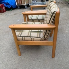 カリモク karimoku ヴィンテージアームチェア2脚セット の画像