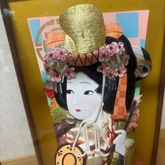 羽子板　ガラスケースの画像