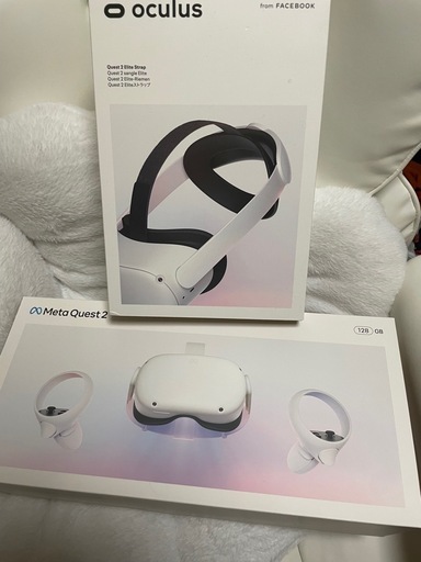 【ほぼ新品・美品】 Quest2 128GB & Elite ストラップ VRゴーグル
