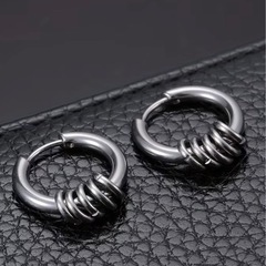 【新品未使用】メンズピアスまとめて！リングピアス/スタッドピアスの画像