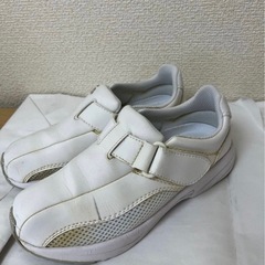 モスワールド　ナースシューズ　ホワイト　白　22.5cmの画像