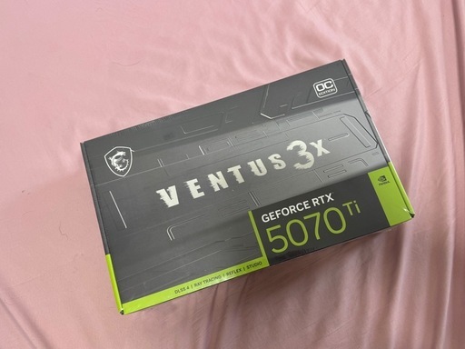 【新品未開封】RTX 5070 Ti Ventus 3X 16GB OC Edition