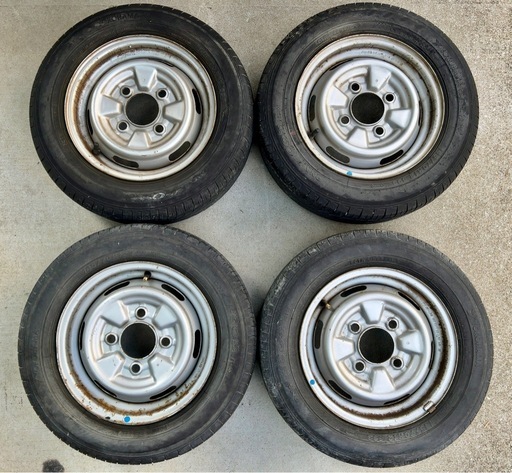 希少 DE51Vエブリイスズキ純正12インチ スチールホイール4本セット テッチン