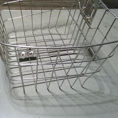ナショナル製「ステンレスの前かご」ねじ付きの画像
