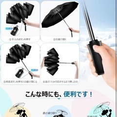 新品！逆折り式 折りたたみ傘　の画像