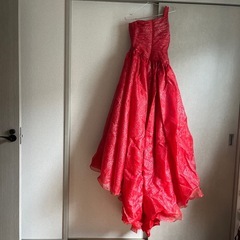 ドレス　結婚式　レッド　9号の画像