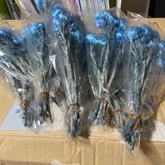 プリザーブドフラワー　デイジー青の画像
