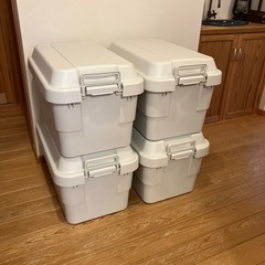【受付終了】無印良品　頑丈収納ボックス　大   4個の画像