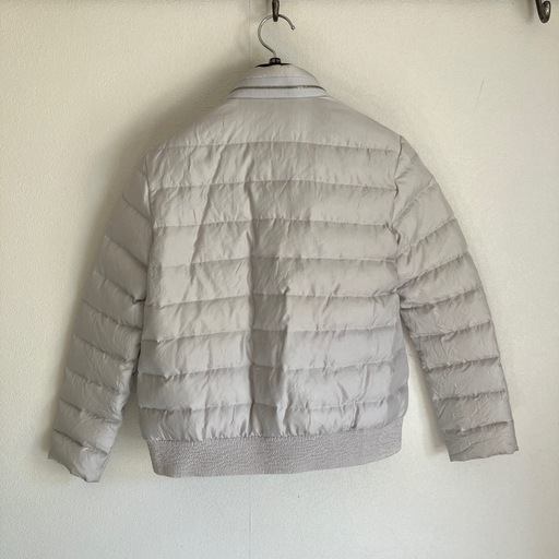 超プレミアム❗️シルク100 %❗️ 極美品MONCLER ホワイトダウンジャケット