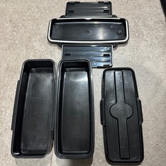 ニトリ　弁当箱　２段　黒　ブラック　お弁当　の画像