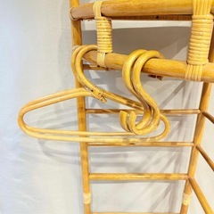 ラタン/籐/ハンガーラック/コーナーラックの画像