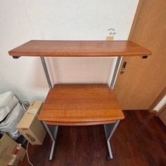 パソコン机　椅子セットの画像