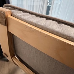 IKEA POÄNG オットマン付
の画像