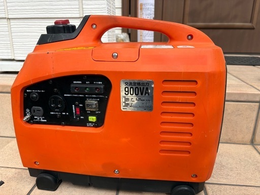 値下げしました！インバーター発電機ナカトミED G900