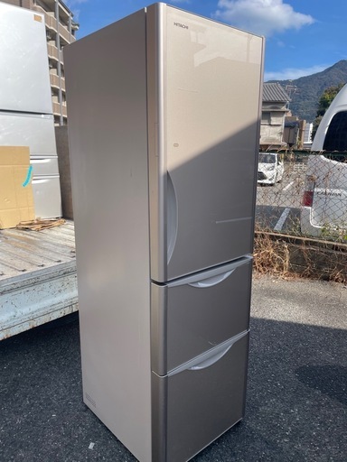 北九州市内配送無料　保証付き 日立R-S3200GV-XN 冷蔵庫 真空チルド クリスタルシャンパン [315L /3ドア /右開きタイプ]