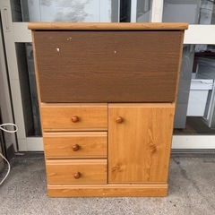 【無料‼️差し上げます‼️】木製チェスト　サイドボード　キャビネット　収納家具　の画像