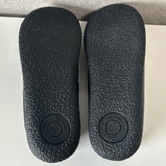 新品　スリッポン フラットシューズ 柔らかい 軽量 ブラック 黒 24.0cmの画像