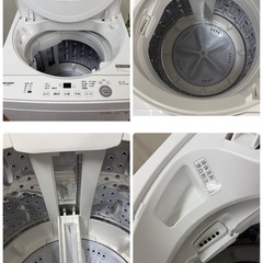 R470 ☀️ ジモティー限定特別価格！ 2024年製の高年式♪ SHARP / シャープ 洗濯機 （洗濯5.5㎏) ES-GE5H ⭐ 動作確認済 ⭐ クリーニング済の画像
