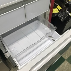 ジャングルジャングル貝塚店　冷蔵庫　ヒタチ　白　ホワイト　2019年製　401L 真空チルド　左開き　5ドア　冷凍冷蔵庫　自動霜取り　自動製氷　クリスタルドア　中古　リサイクル　貝塚市　二色浜の画像