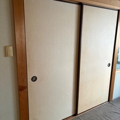 【取り外しと解体引き取り出来る方限定】2面引戸(表用室と裏和室)の画像