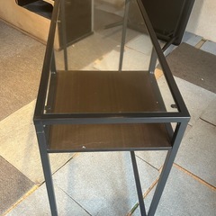 美品 IKEA ガラス テーブル 机 パソコンデスク の画像