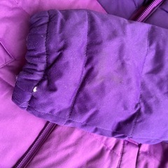 紫ダウン　　キッズ　　サイズ90の画像